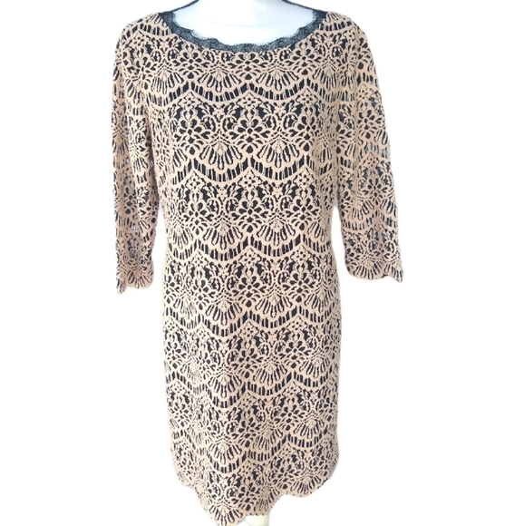 Chelsea28 Dresses & Skirts - CHELSEA 28 lace dress Neutral Womens size M